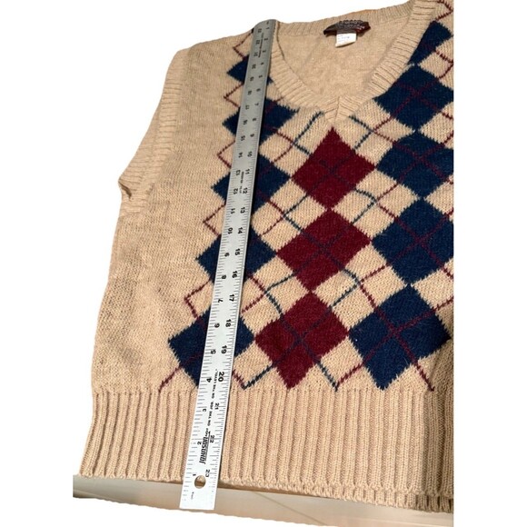 VTG 70/80s Mademoiselle Knitwear Argyle Sweater Vest Size Medium - Picture 4 of 7